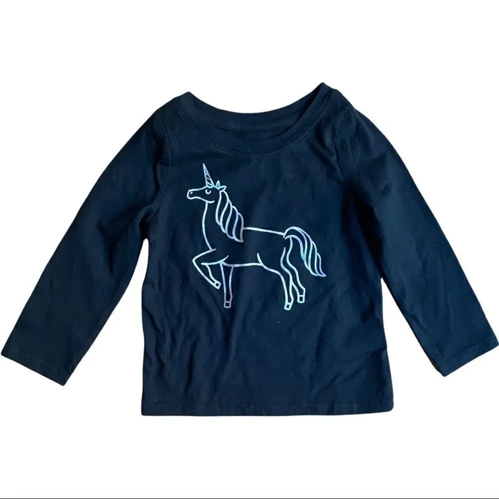 Cat & Jack Graphic Unicorn Long Sleeve Shirt Sz 18 Month NWOT